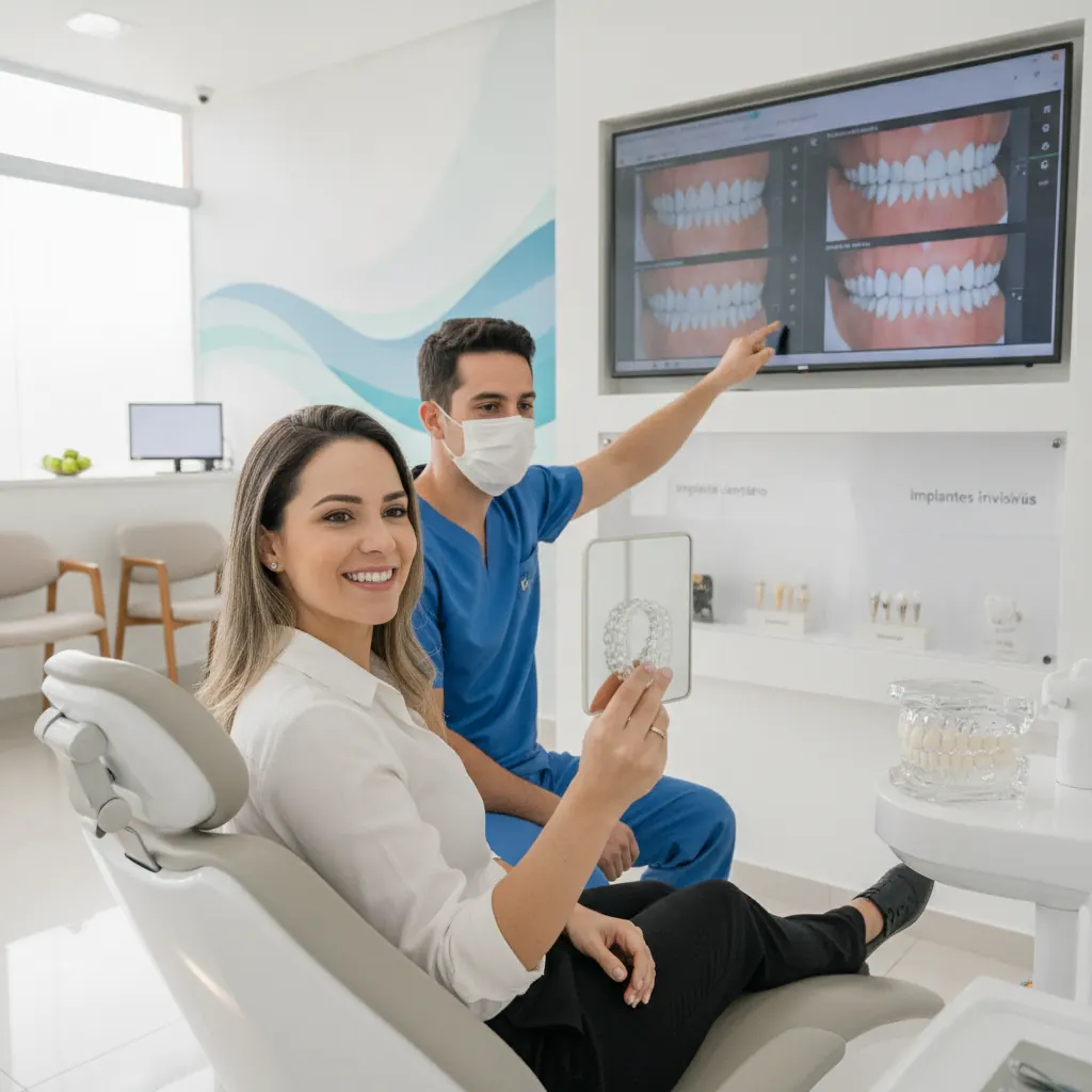 Quanto tempo leva para ver resultado com alinhadores invisíveis em Naviraí